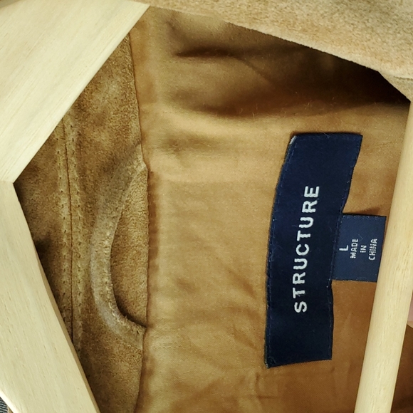 90's Style Real Suede Tan Jacket - Picture 3 of 9